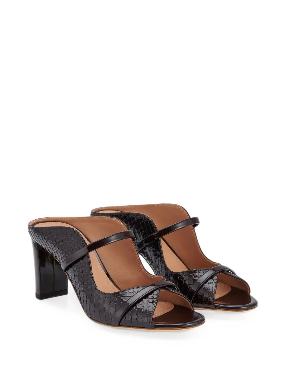 Malone Souliers Norah leather heeled sandals Bruin