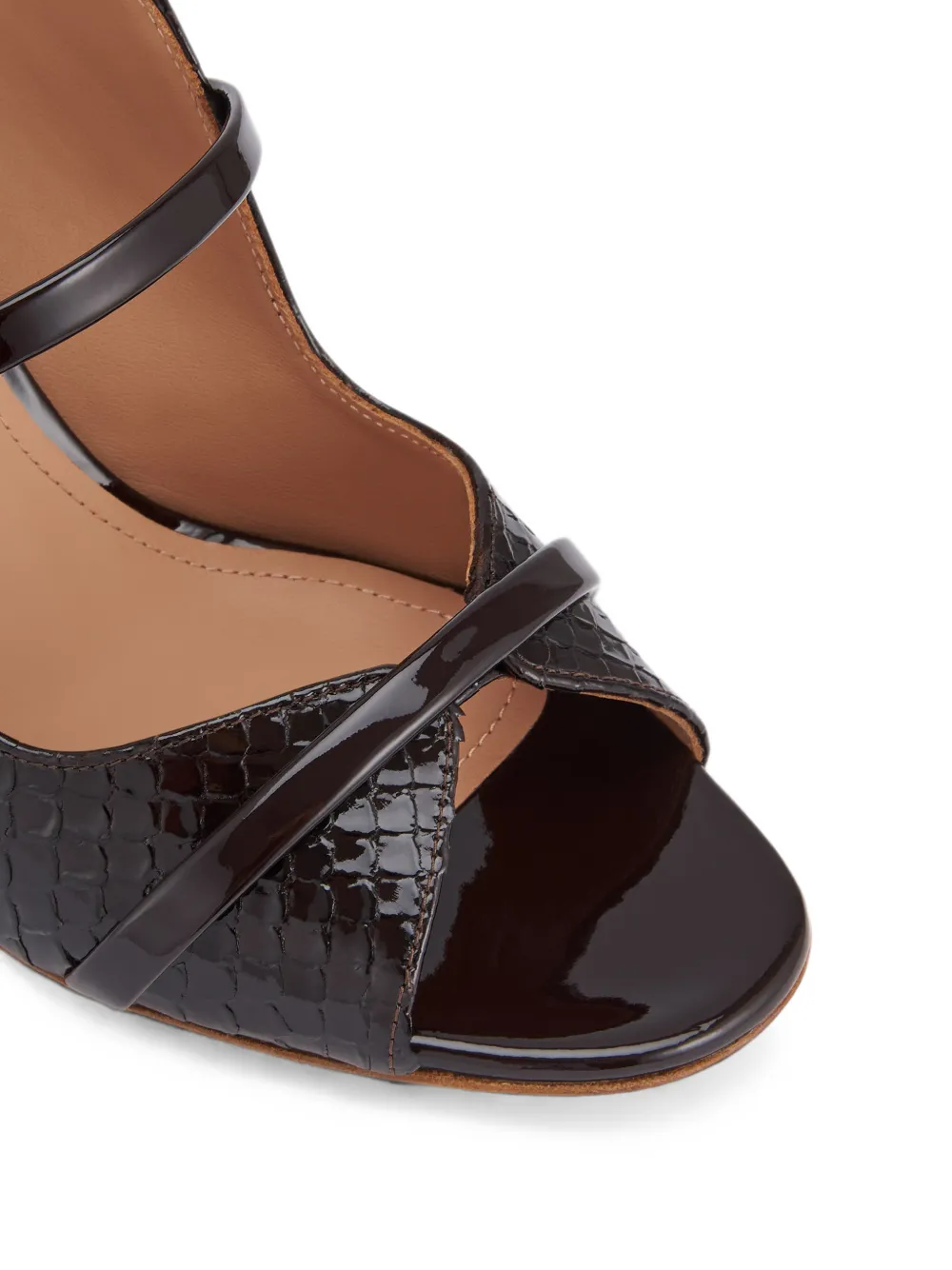 Malone Souliers Norah leather heeled sandals Bruin