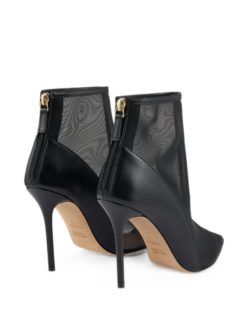 Malone Souliers mesh-panels ankle boots Zwart