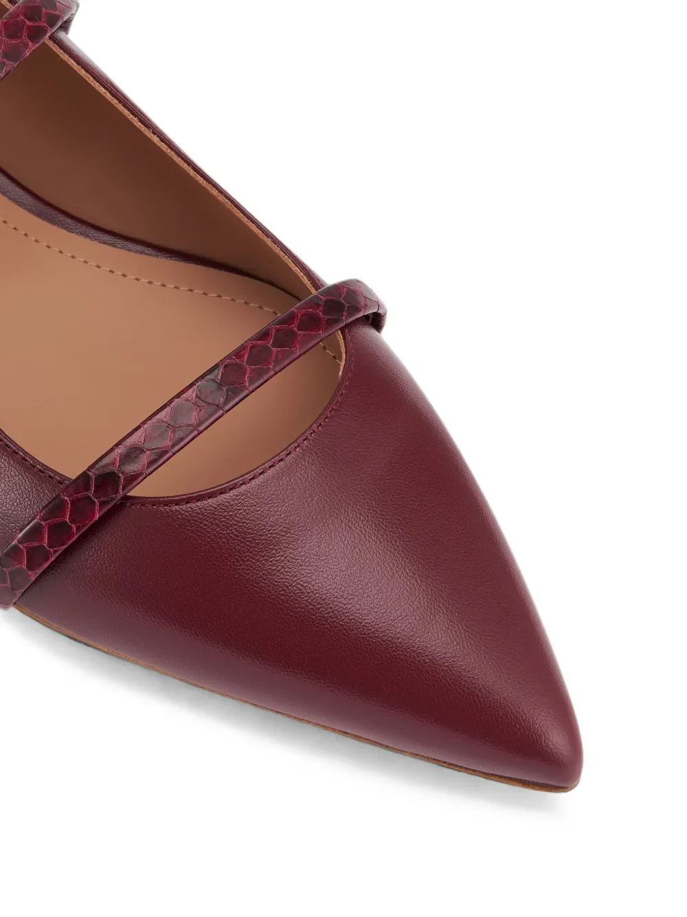 Malone Souliers Maureen leather ballet flats Rood