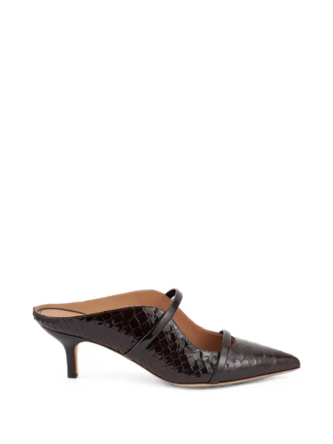 Malone Souliers Maureen embossed leather mules