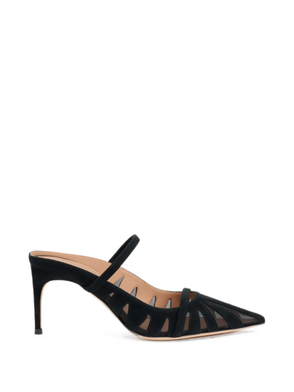 Malone Souliers Aurora mesh-panelled mules Zwart