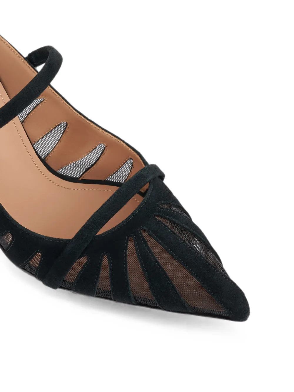Malone Souliers Aurora mesh-panelled mules Zwart