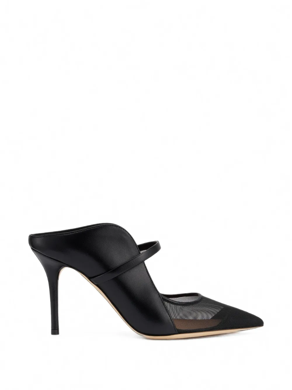 Malone Souliers Maureen Arc mesh-panel heeled mules Zwart