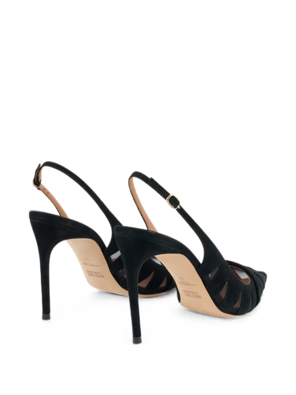 Malone Souliers Schiffer slingback pumps Zwart