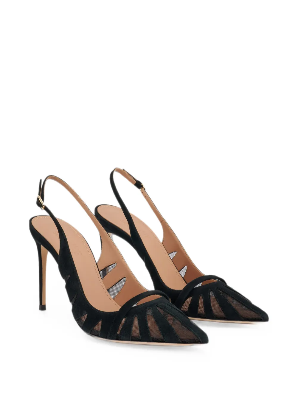 Malone Souliers Schiffer slingback pumps Zwart