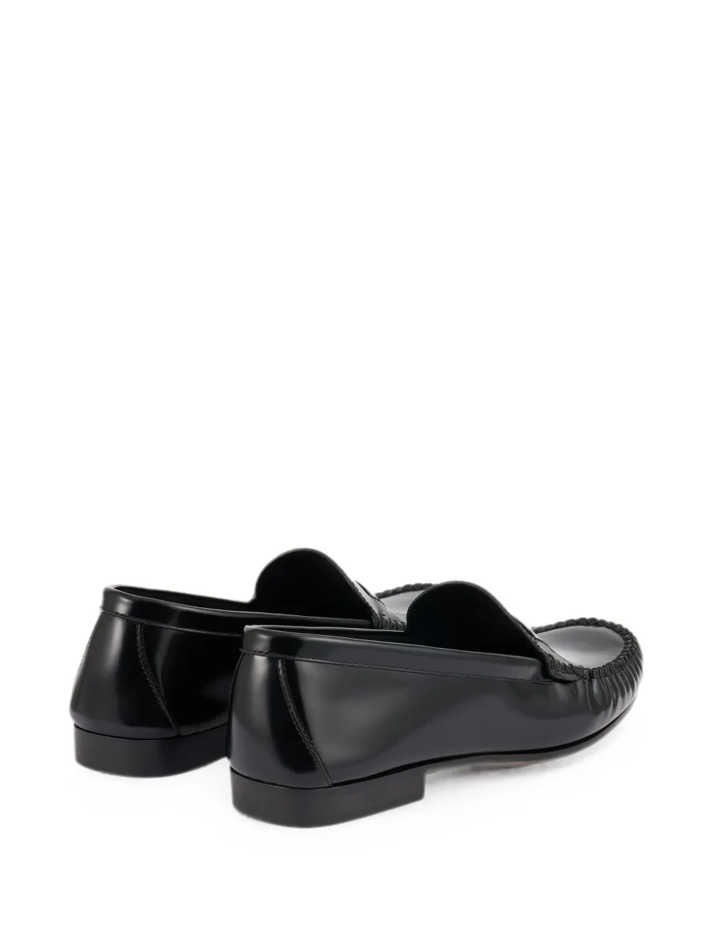 Malone Souliers whipstitch-trim loafers Zwart