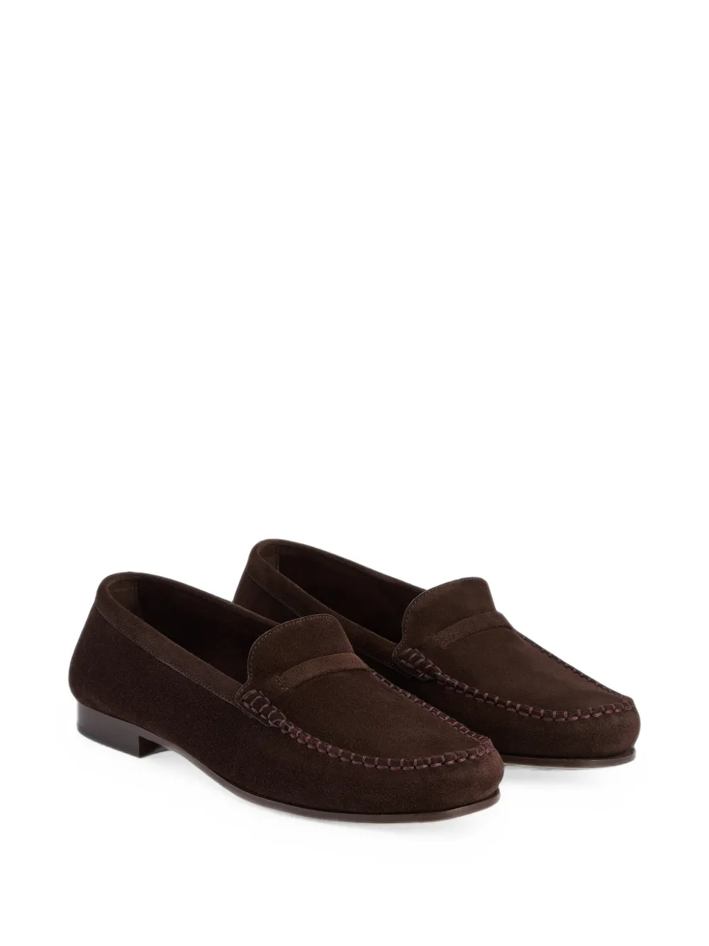 Malone Souliers Knightsbridge suede loafers Bruin