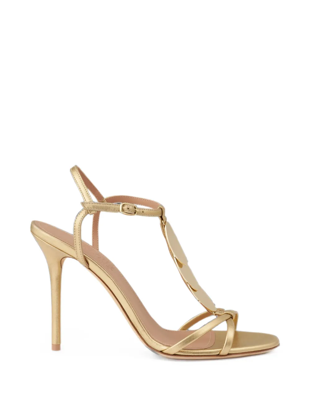 Malone Souliers Kali metallic T-bar sandals Goud