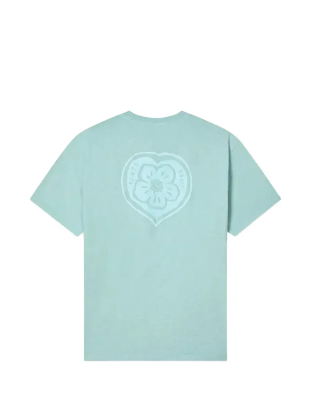 Kenzo Boke Flower T-shirt met logo-print Blauw