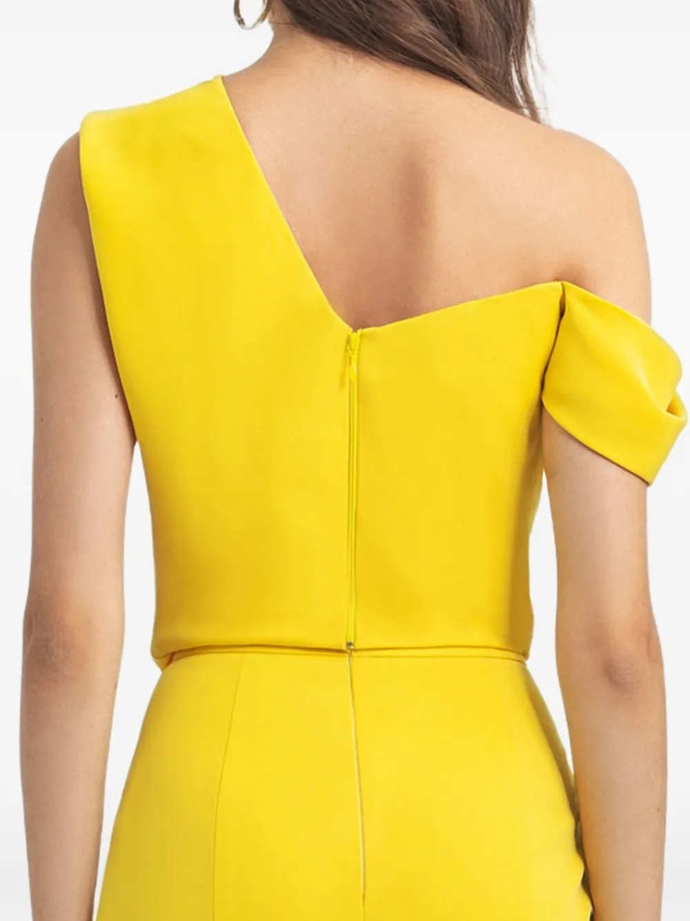Gemy Maalouf Asymmetrische crêpe top Geel