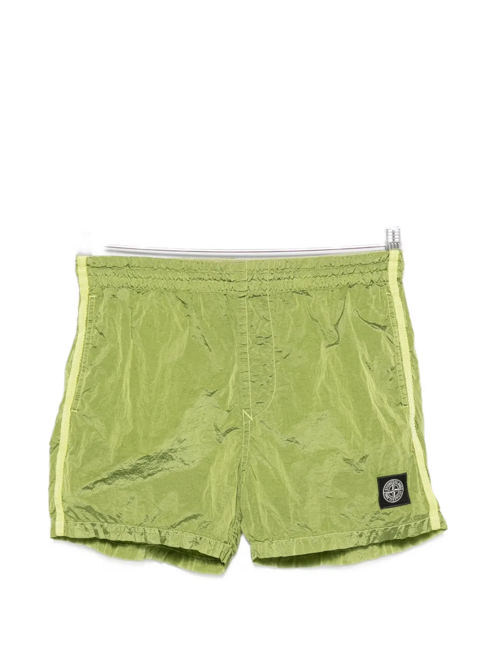 Stone Island Junior logo-patch swim shorts - Verde