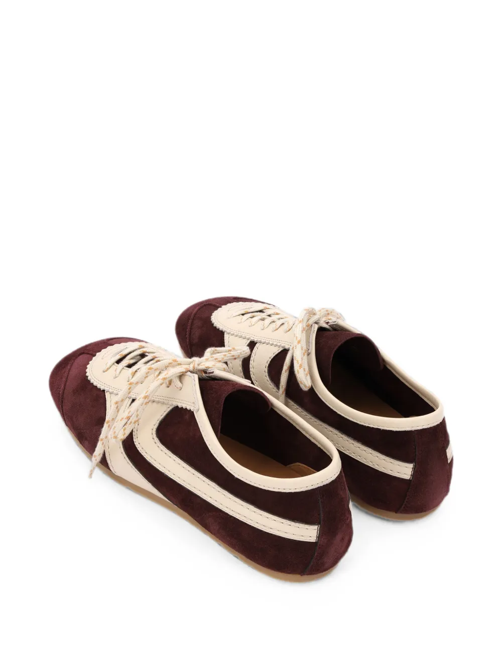 DRIES VAN NOTEN suede sneakers Paars