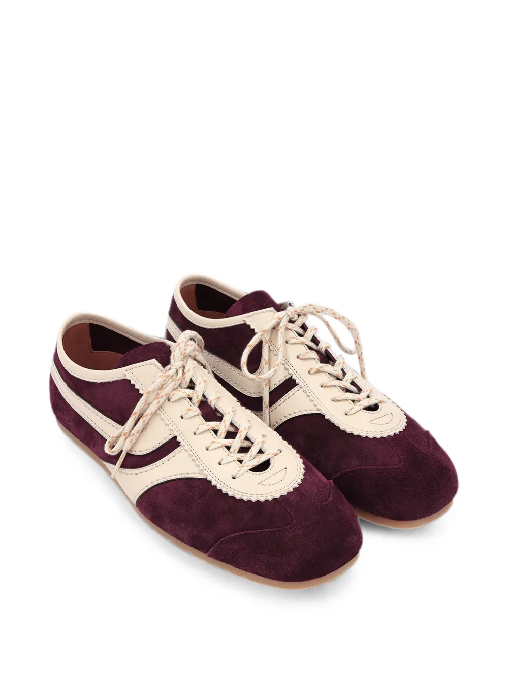 DRIES VAN NOTEN suede sneakers Paars
