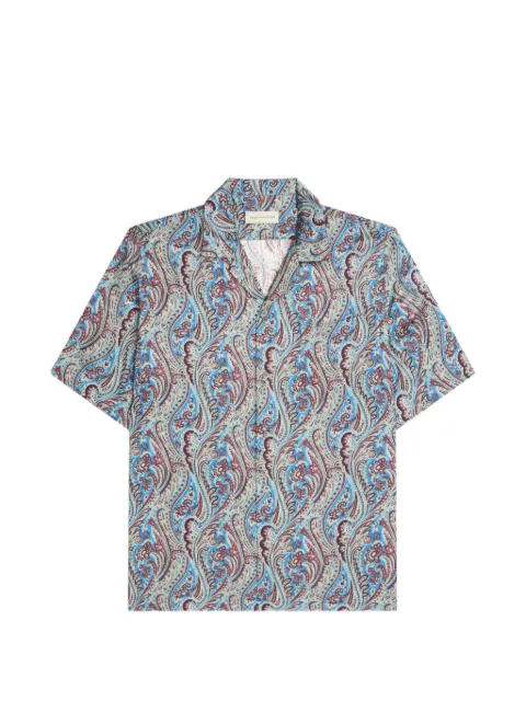 DRIES VAN NOTEN boxy jacquard shirt