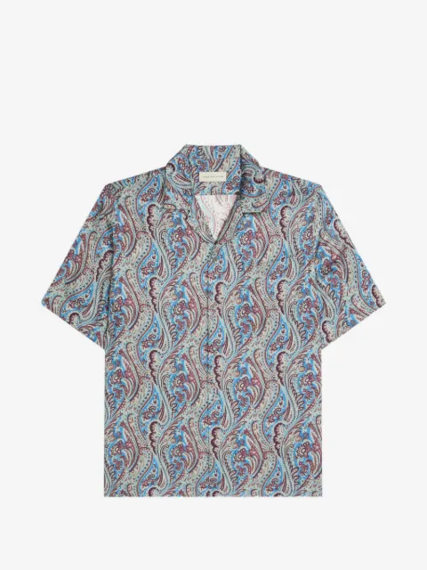 DRIES VAN NOTEN camisa estilo boxy en jacquard