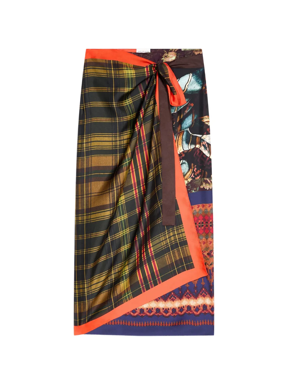 DRIES VAN NOTEN Langer Wickelrock - Braun