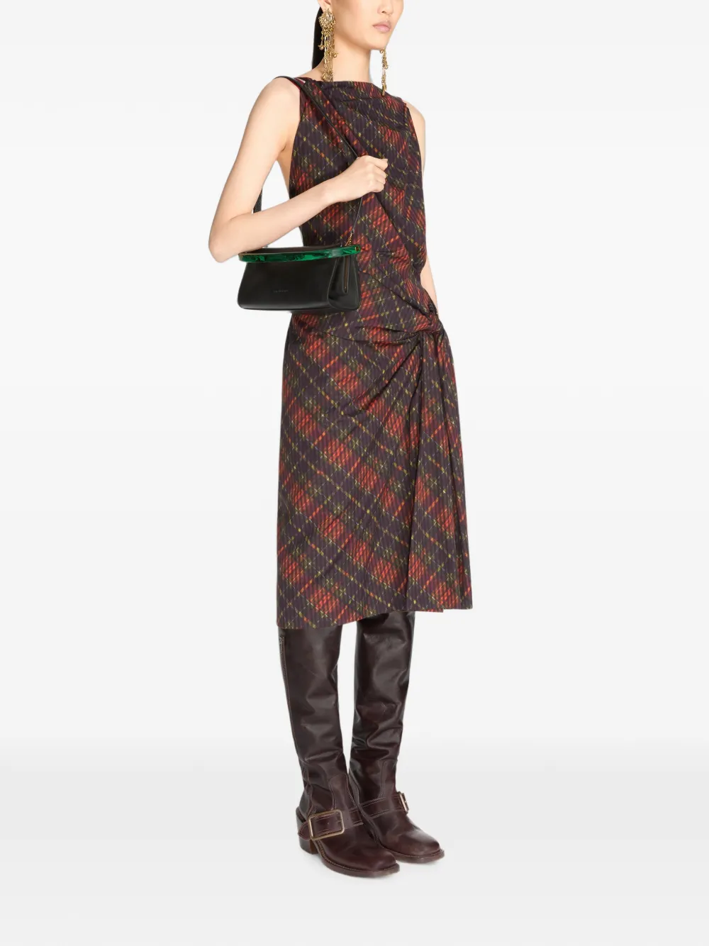 DRIES VAN NOTEN Small Leather Bag in Black, view 2