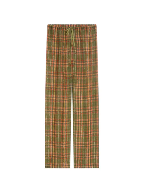 DRIES VAN NOTEN elasticated lurex pants
