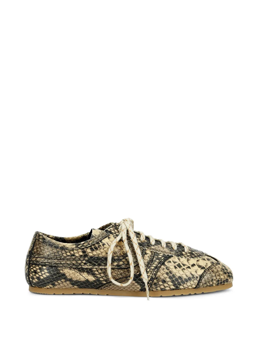 Dries Van Noten Leather Sneakers In Neutrals