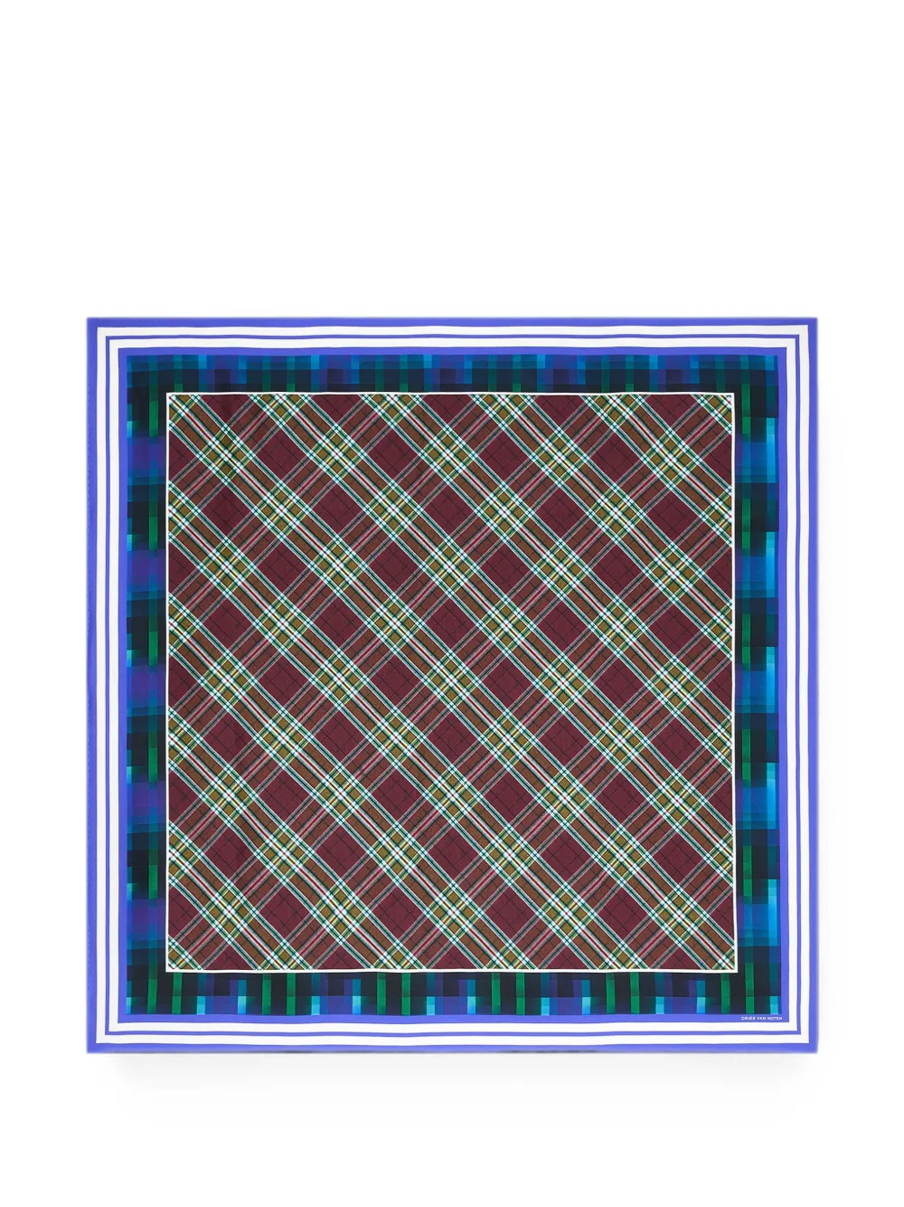 DRIES VAN NOTEN Schal aus Seide - Braun