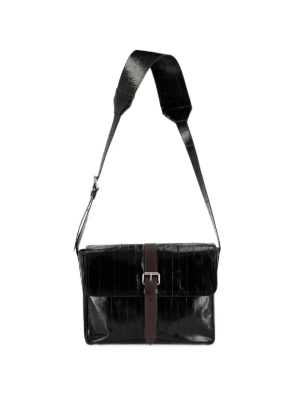 DRIES VAN NOTEN Small Leather Crossbody Bag | Black | FARFETCH