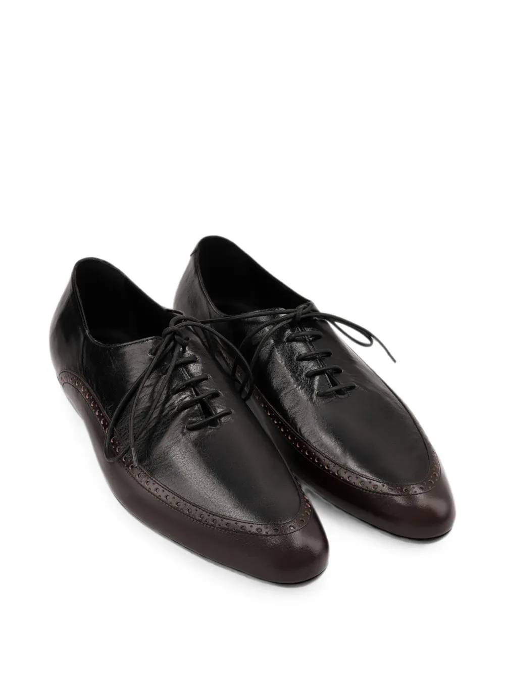 DRIES VAN NOTEN Leren brogues Bruin
