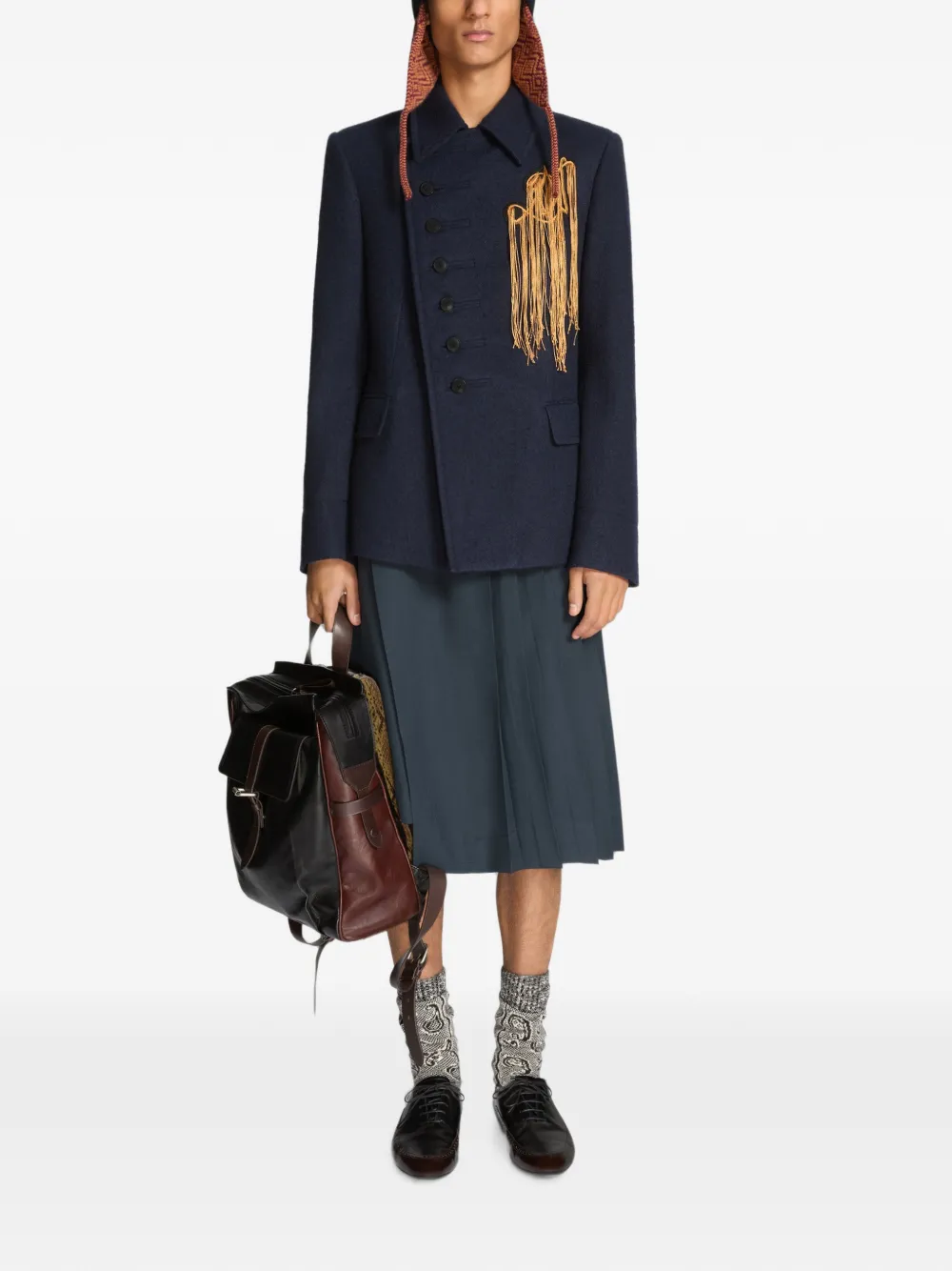 DRIES VAN NOTEN Leren brogues Bruin