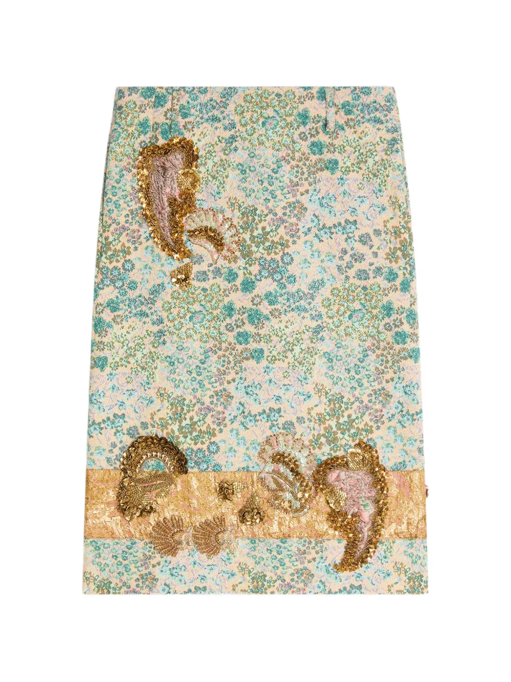 DRIES VAN NOTEN Gonna a fiori - Toni neutri