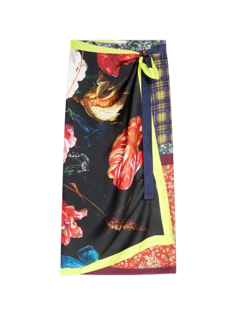 DRIES VAN NOTEN long wrap scarf-skirt