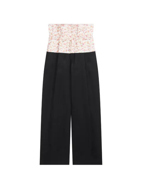 DRIES VAN NOTEN pants con cintura en contraste