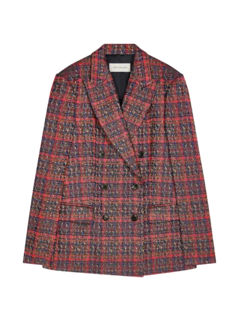 DRIES VAN NOTEN blazer en jacquard con doble botonadura