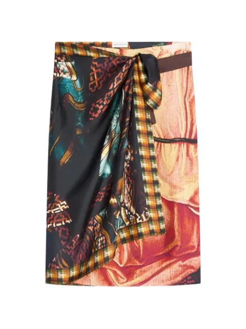 DRIES VAN NOTEN wrap scarf-skirt