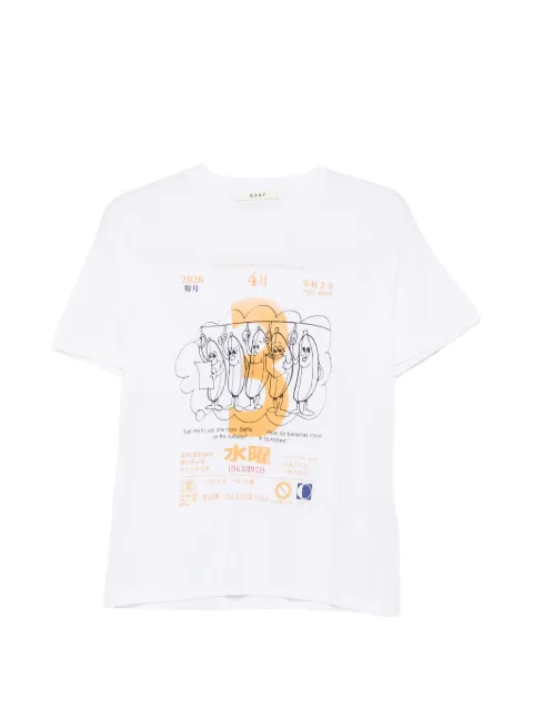 6397 Camiseta com detalhe de estampa