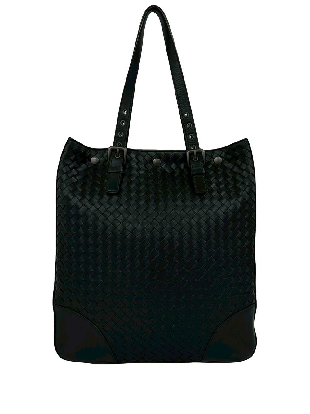 Bottega Veneta Pre-Owned 2012-2026 Nappa Intrecciato Parachute Tote Bag - Schwarz