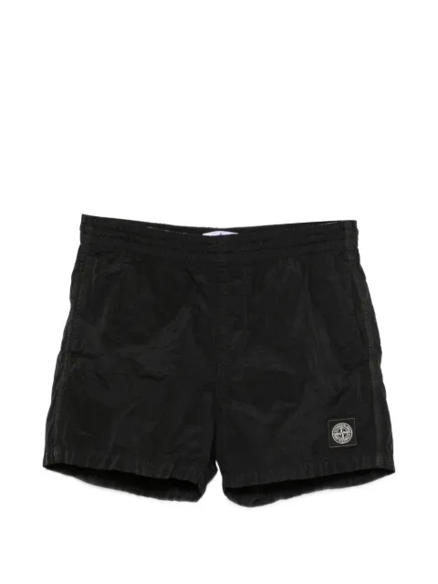 Stone Island Junior logo-patch swim shorts