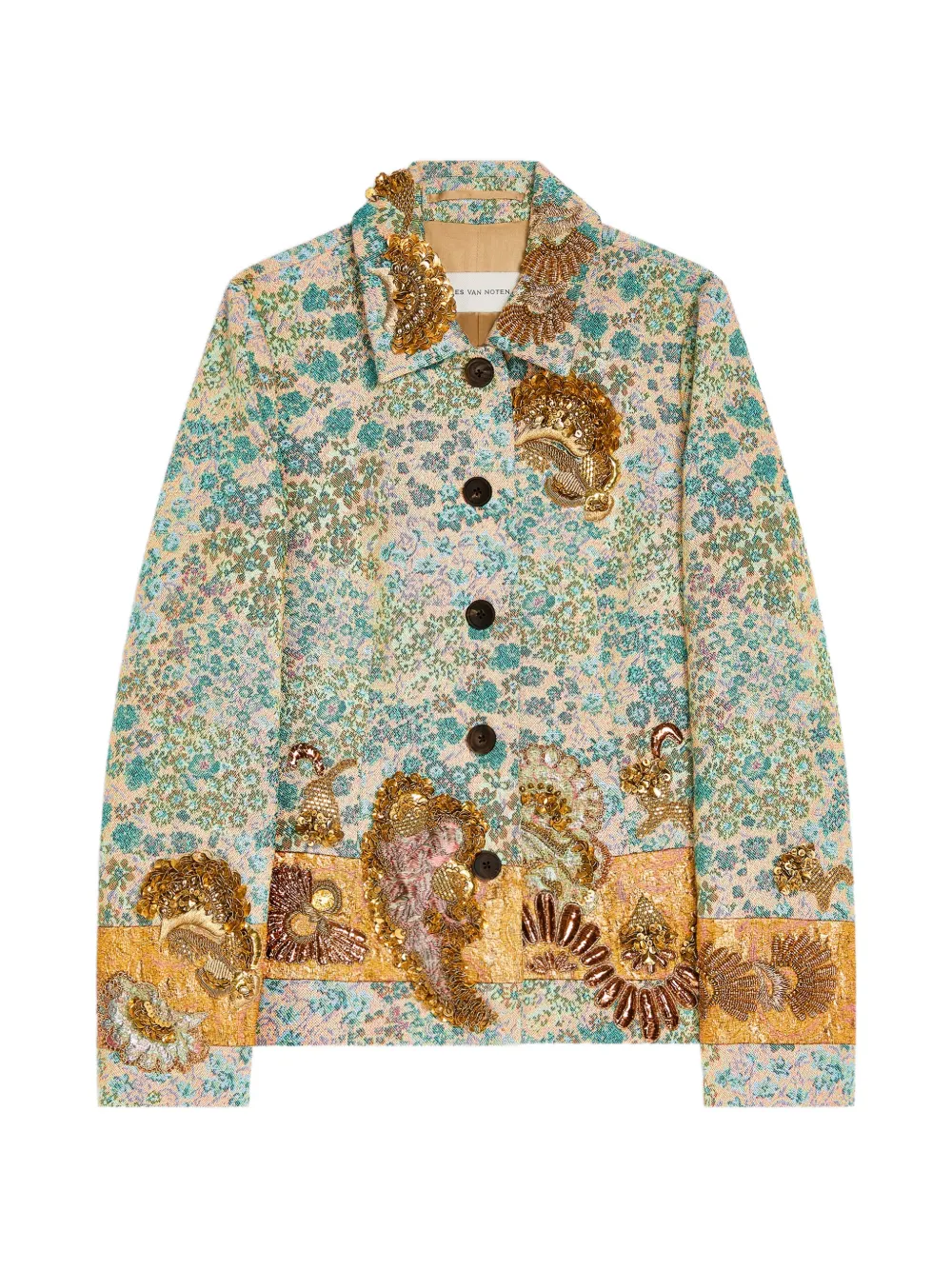 DRIES VAN NOTEN embroidered floral blazer
