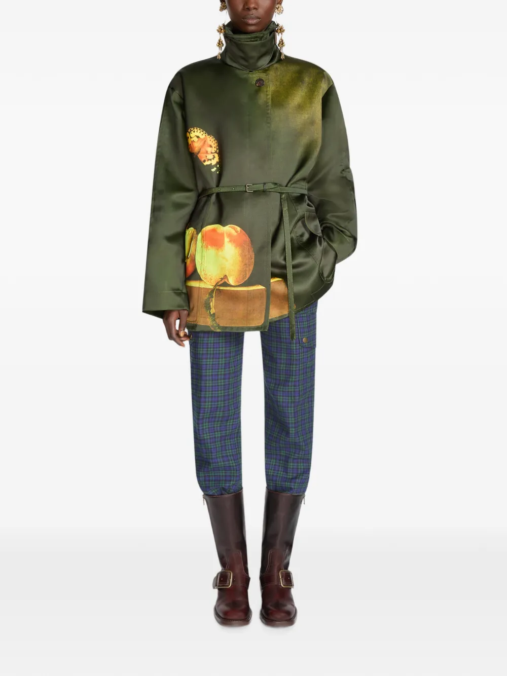 DRIES VAN NOTEN buckled leather boots Bruin