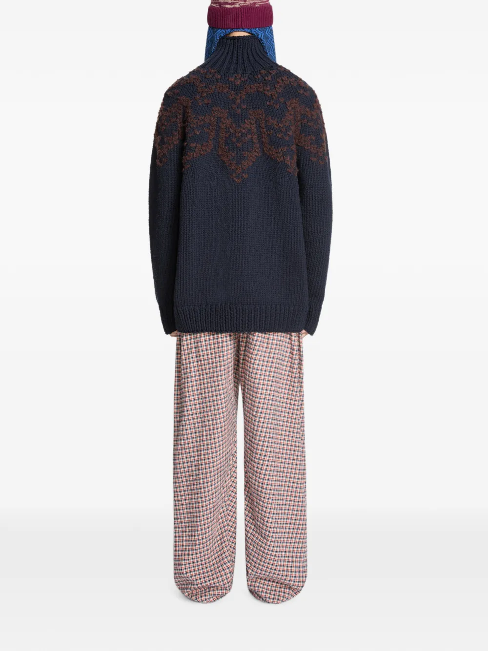 DRIES VAN NOTEN Gedrapeerde katoenen broek Beige