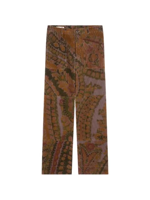 DRIES VAN NOTEN printed workwear pants