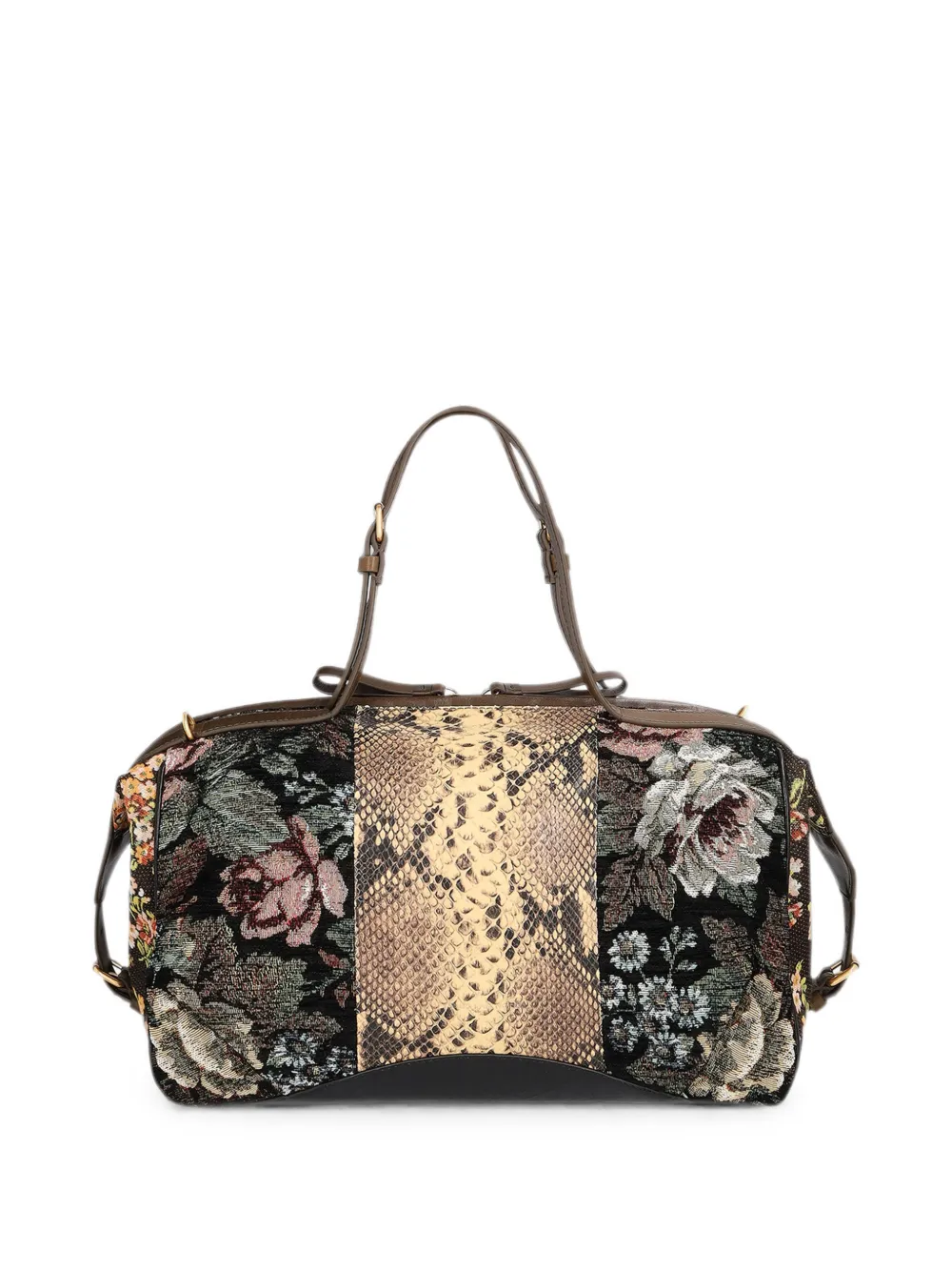 DRIES VAN NOTEN Floral East-west Bag in Black, view 4