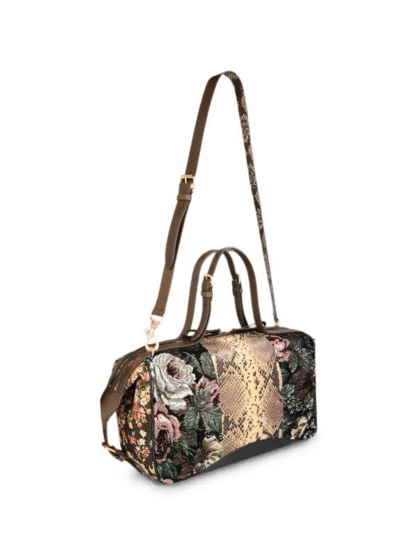 DRIES VAN NOTEN Floral east-west Bag | Black | FARFETCH