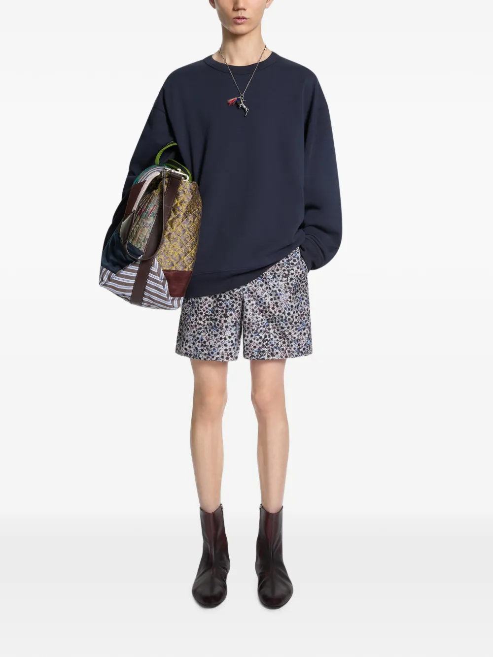 DRIES VAN NOTEN Leren soklaarzen Bruin