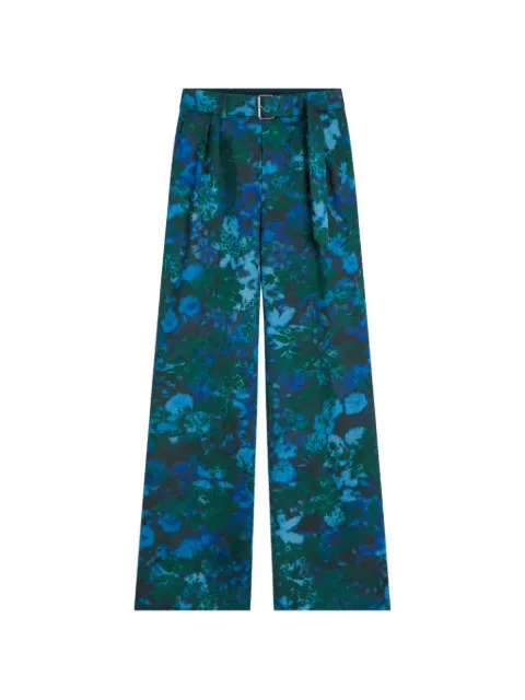 DRIES VAN NOTEN belted jacquard pants