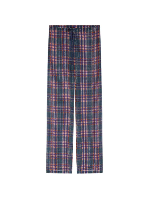 DRIES VAN NOTEN elasticated lurex pants