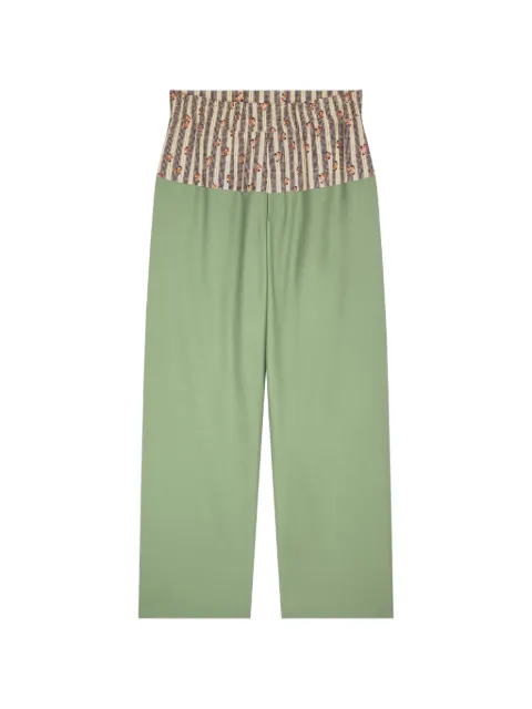 DRIES VAN NOTEN contrast waist trousers