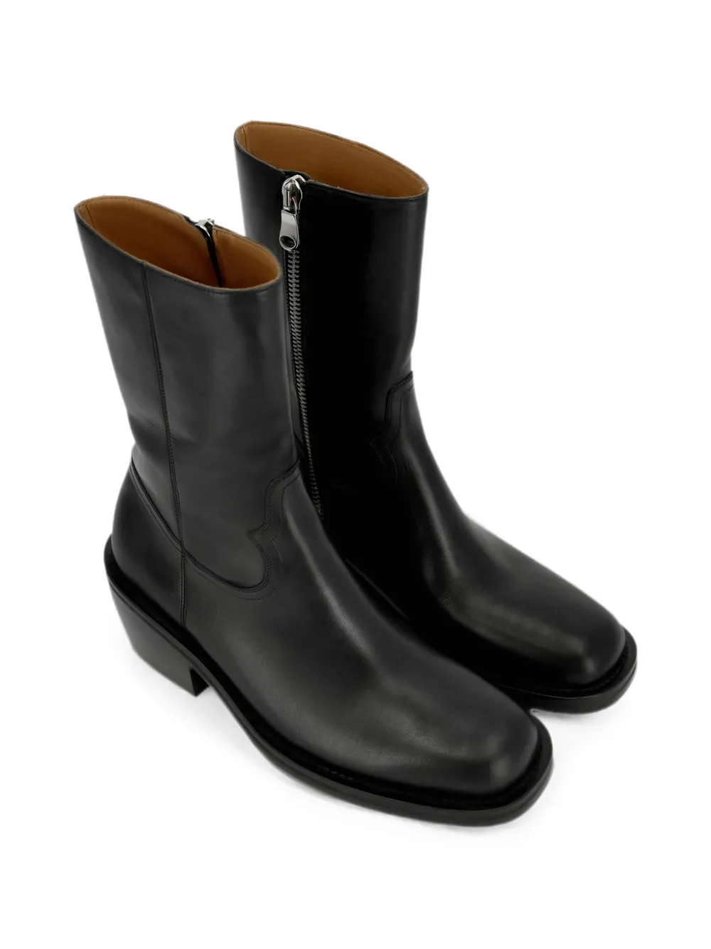DRIES VAN NOTEN high leather boots Zwart
