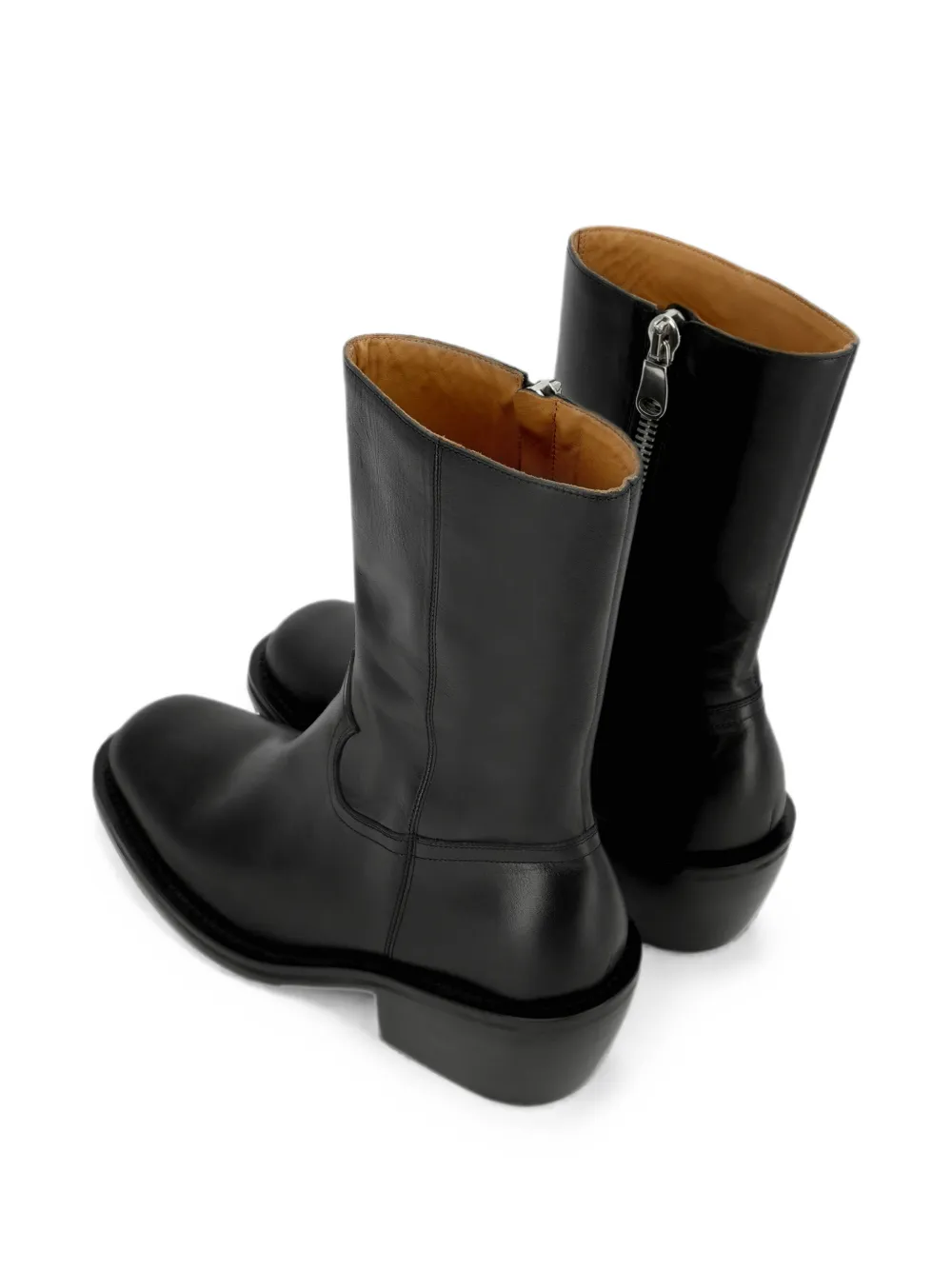 DRIES VAN NOTEN high leather boots Zwart