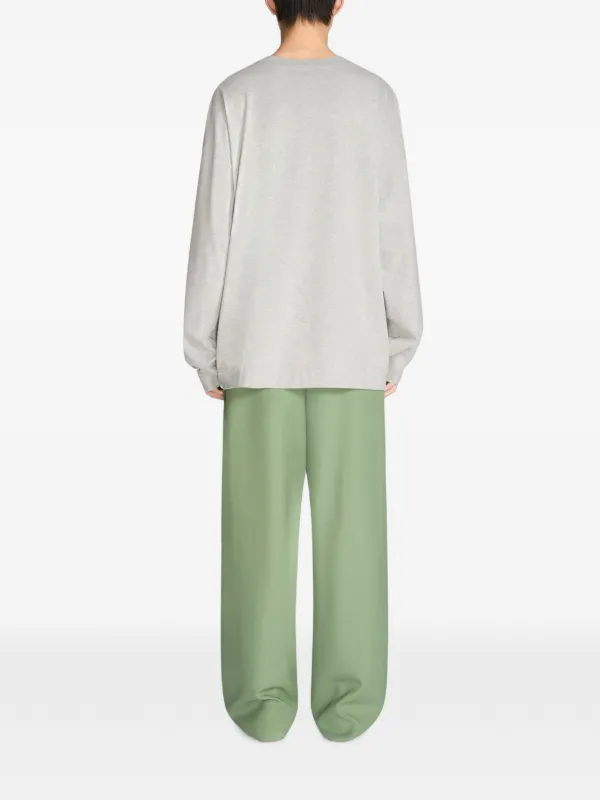 トップス DRIES VAN NOTEN Embroidery Oversized Tee DRIES VAN NOTEN Embroidered Cotton T-shirt | Grey | FARFETCH ZA