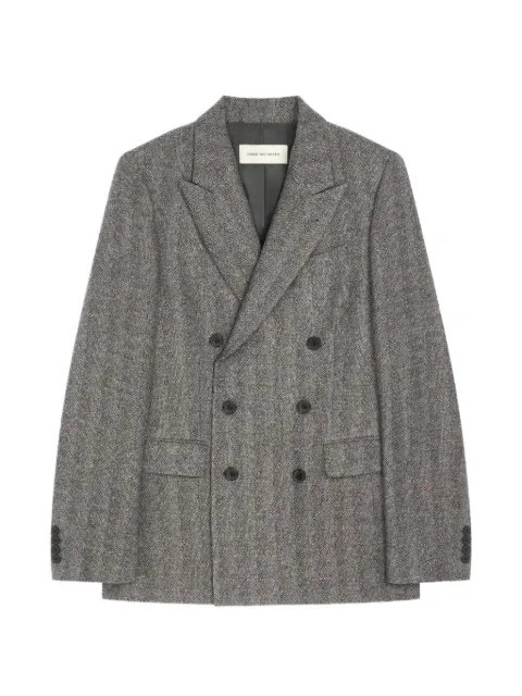 DRIES VAN NOTEN blazer de lana con doble botonadura